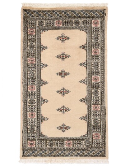 Håndknyttet. Opphav: Pakistan Bokhara 2ply Teppe 92x160