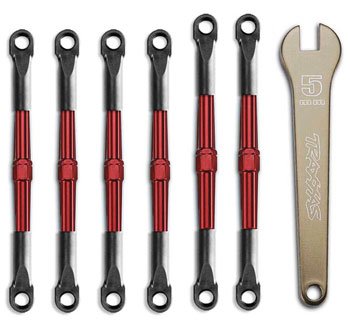 Traxxas 5539X Aluminum Turnbuckles Red Jato