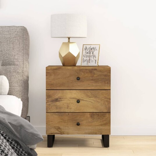  Nattbord 50x33x62 cm heltre mango og konstruert tre 8720845578824