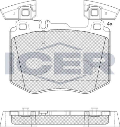 Bremseklosser sett ICER 182367