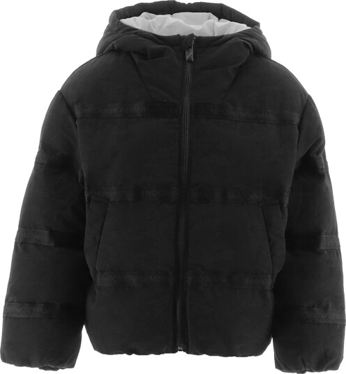 Emporio Armani Polstret Jakke   Svart m. Logostriper   Emporio Armani   6 år (116)   Dunjakke