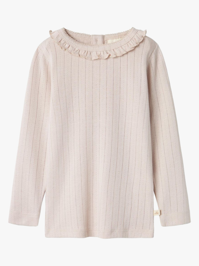 Lil- Atelier Rachel Nis Long Sleeve Slim Top Grå 116 Lil- Atelier Rachel Nis Long Sleeve Slim Top Grå 116