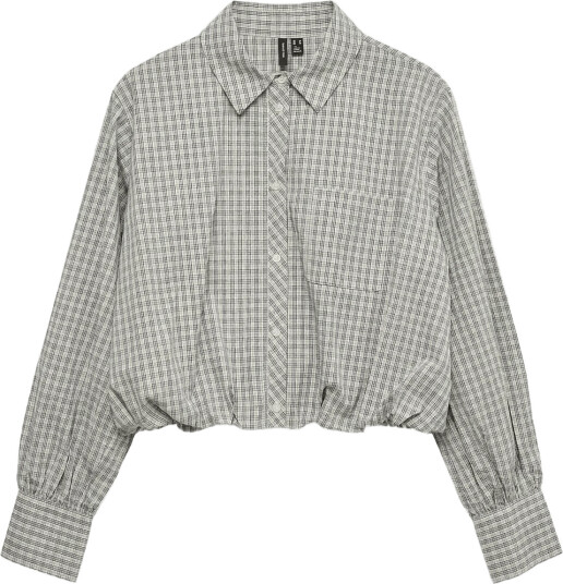 Vero Moda Vmmond Ls Check Shirt Wvn Ret Beige XL