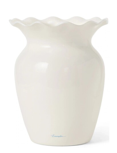 Lexington Home Stoneware Wavy Vase - White - ONE SIZE