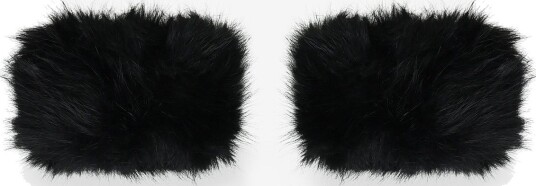 Twist & Tango Diana Faux Fur Wrist Cuffs BLACK One Size Twist & Tango Diana Faux Fur Wrist Cuffs BLACK One Size