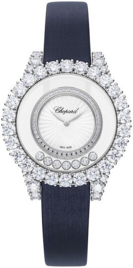 Chopard Dameklokke 209430 1001 Happy Diamonds Hvit/Sateng Ø37 mm