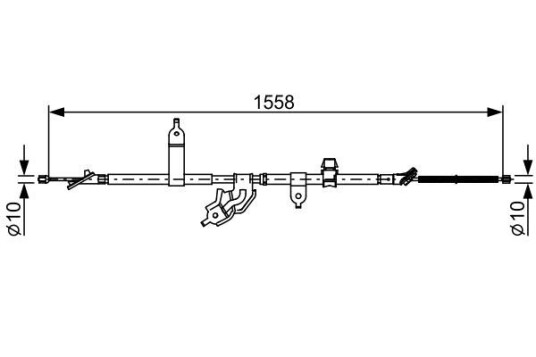 Bosch Tautrekk parkeringsbrems BOSCH 1 987 482 512