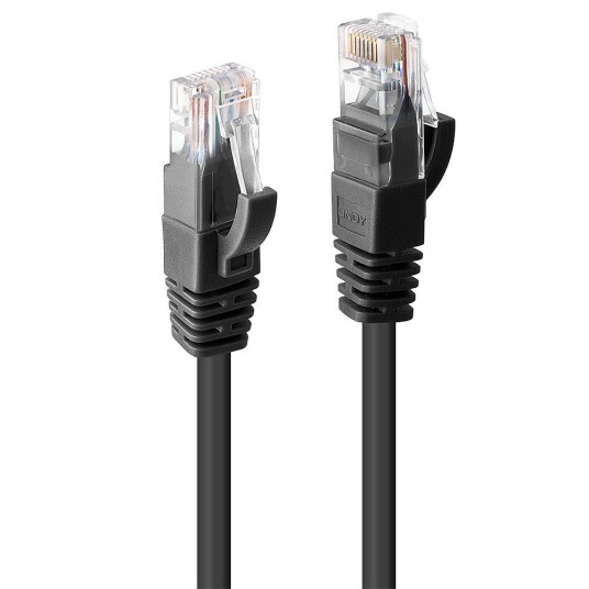 LINDY U/UTP PatchCord Cat6. CU. Black. 20m Factory Sealed