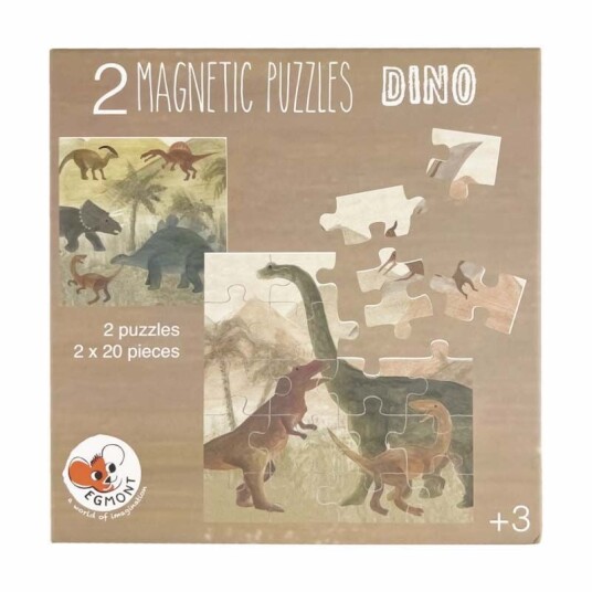 Egmont Toys Magnetiske Puslespill 20 Brikker Dino