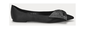 Steve Madden Magi Ballerinas Black Satin 36