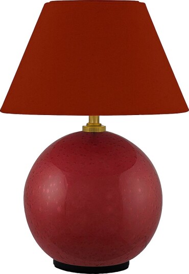 Globen Lighting Bærbar bordlampe Iris 16 Butter yellow Rød Oppladbare lamper