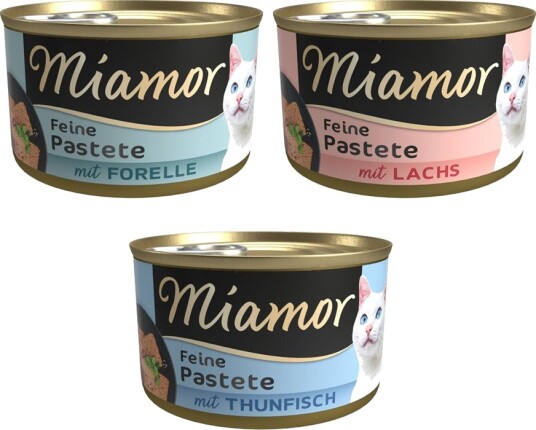 Miamor Våtfôr Paté Multipakke 3 Sorter Fisk 12 X 85 G