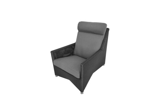 Cane-line Diamond highback lenestol Graphite Grå Cane-line Diamond highback lenestol Graphite Grå