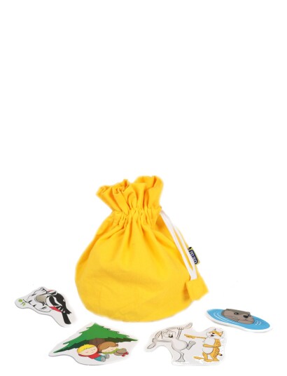 Martinex Forest Animals Rhyme Bag - Yellow - SWEDISH