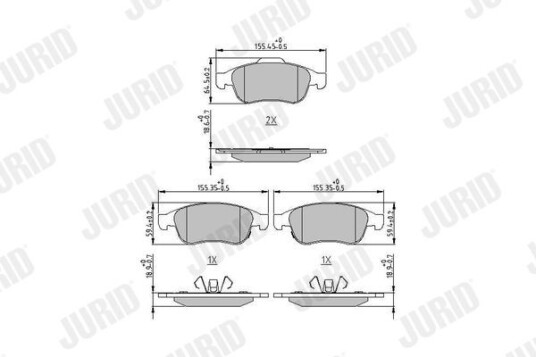Bremseklosser JURID 573766J Bremseklosser JURID 573766J