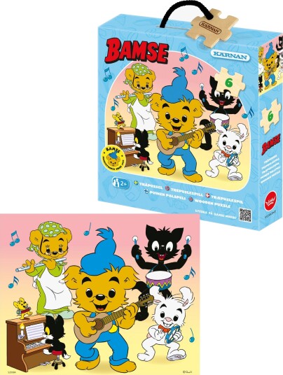 Egmont Kärnan Bamse Musikk Trepuslespill 6 Brikker Egmont Kärnan Bamse Musikk Trepuslespill 6 Brikker