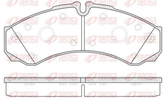 Bremseklosser REMSA 0651.20 Bremseklosser REMSA 0651.20