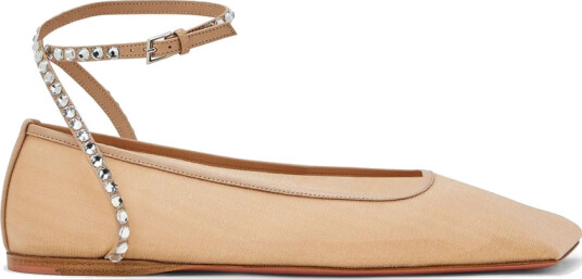 Amina Muaddi Dame Sko Beige 37 1/2 EU, Amina Muaddi Dame Sko Beige 37 1/2 EU,