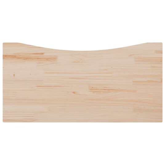 vidaXL Bordplate hvit 100x60x2,5 cm heltre furu