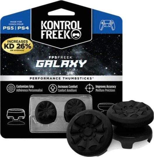 Tommelgrep til PS4/PS5 Kontroller 2 stk Sort Tommelgrep til PS4/PS5 Kontroller 2 stk Sort