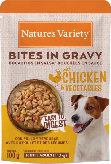 Nature’S Variety Våtfôr Adult Nature'S Variety Bites I Saus Mini & Grønnsaker Kylling 24 X 100 G Nature’S Variety Våtfôr Adult Nature'S Variety Bites I Saus Mini & Grønnsaker Kylling 24 X 100 G