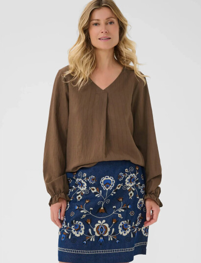 Cream Crbetina Blouse - Brown - 42