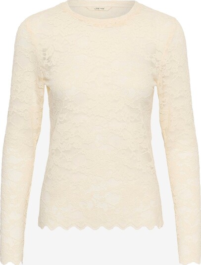 Cream Topp CRPitia Lace Blouse Beige