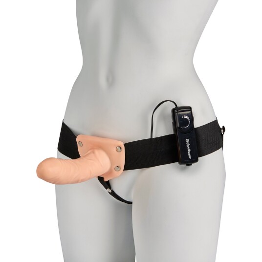 Fetish Fantasy Series Fetish Fantasy Hollow Strap-on Vibrator     - Beige