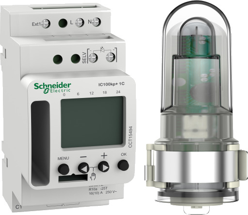 Schneider Electric CCT15494 Skumringsrelé 2 kanaler 1 kanal Belysning