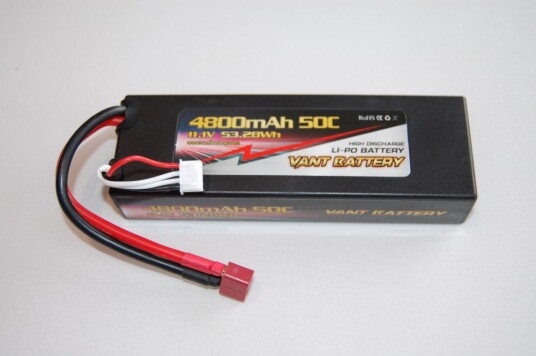 Vant Battery 11.1V 4800mAh 50C Deans – XH Vant Battery 11.1V 4800mAh 50C Deans – XH