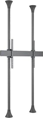 Multibrackets M Pro Series mounting kit - single side - for flat panel - fixed arms - black - Max 80 kg - recommended for 85"