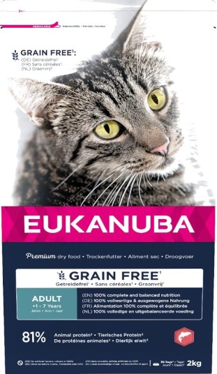 Eukanuba Adult Grain Free Rikt På Laks 3 X 2 kg Eukanuba Adult Grain Free Rikt På Laks 3 X 2 kg