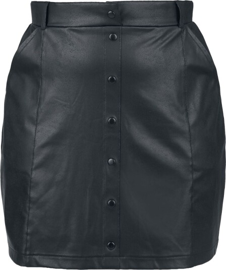 Black Premium by EMP Kort skjørt Essential faux leather S til XXL Damer svart