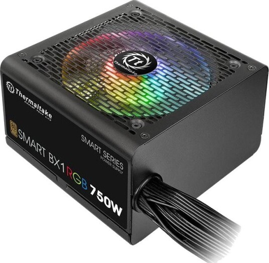 Thermaltake SMART BX1 RGB strømforsyning 750W 24-pin ATX Svart
