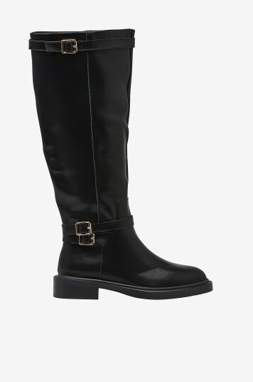 Bianco   Støvler biaPaloma Knee High Boot Smooth Leather   Svart