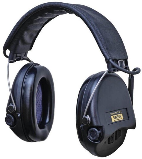 Sordin Supreme Pro X Leather Ember Black/black