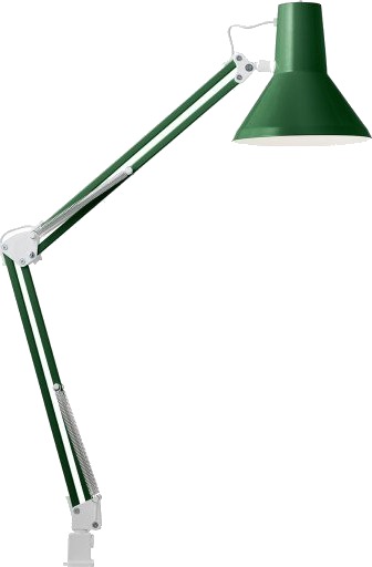 Jensen bordlampe m/bordklemme og veggfeste Grønn Jensen bordlampe m/bordklemme og veggfeste Grønn