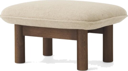 Audo Copenhagen Brasilia Ottoman Dark Oak/Bouclé