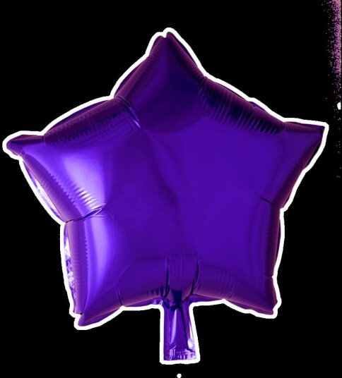 Globos Folieballong Stjerne Lilla, 46 cm 8540 Globos Folieballong Stjerne Lilla, 46 cm 8540
