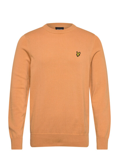Lyle & Scott Cotton Crew Neck Jumper Orange XXL