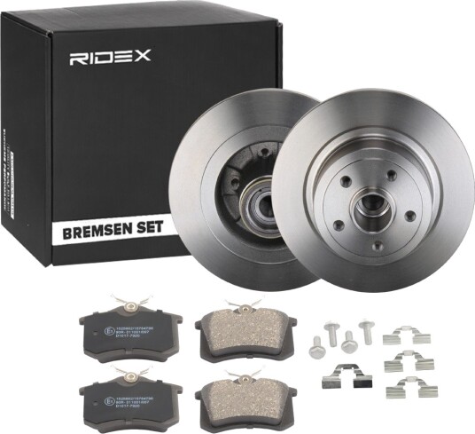 Bremseskiver og klosser RIDEX 3405B1771