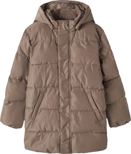 Name It Nkfmedow03 Puffer Jacket Long Fo BROWN LENTIL 164