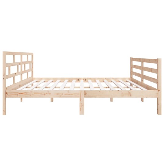 vidaXL Sengeramme heltre furu 140x190 cm