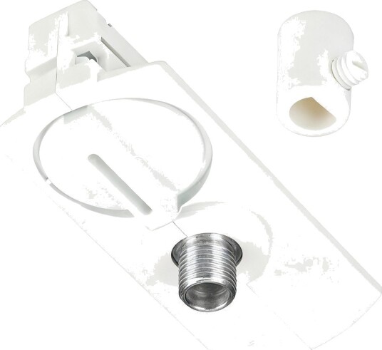 Lampeholder for 1 faset skinner Hvit 1F2W Lampeholder for 1 faset skinner Hvit 1F2W