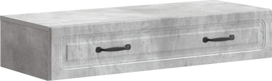 vidaXL Vegghengt Sidebord Betonggrå 87,5 x 34,5 x 17 cm Konstruert tre