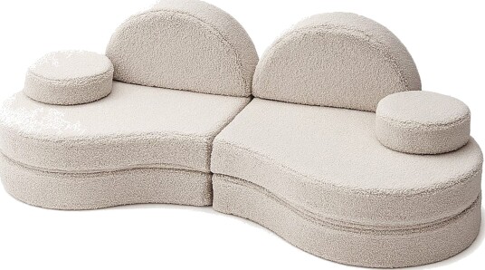 MeowBaby Bearly Sofa Coccolo Lysegrå