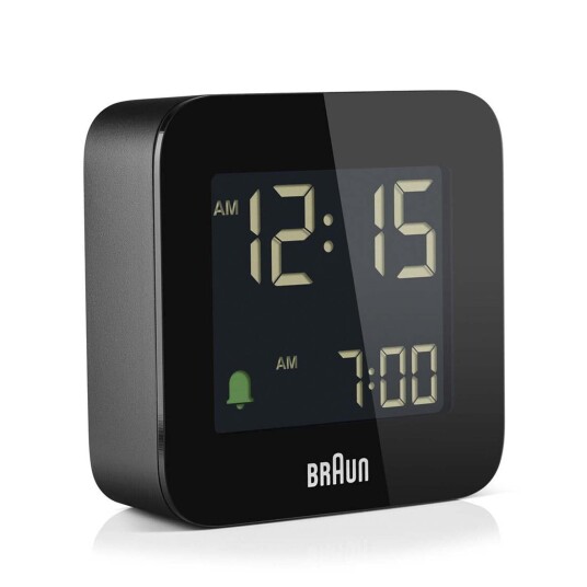 Braun Digital Travel Alarm Clock BC08B