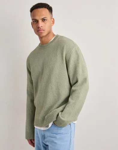 Jack & Jones Jornorrebro Catskills Knit Crew Nec Collegegensere Grønn