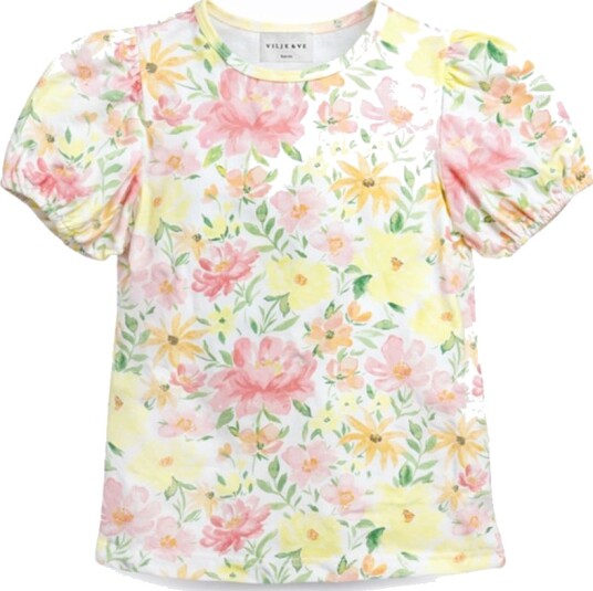 Vilje & Ve May Top Yellow Printed (158 / 13 år)