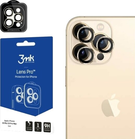 3Mk Hybrid Glass For Kameralinse 3Mk Lens Protection Pro Apple Iphone 13 Pro/13 Pro Max Gull/Gull